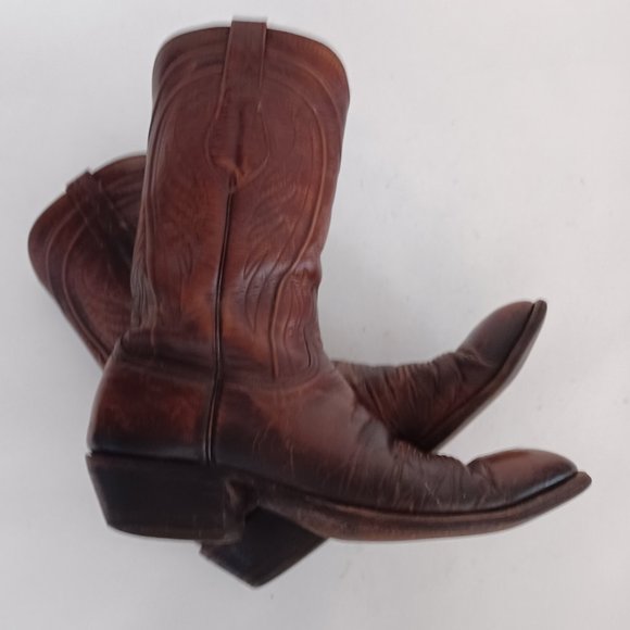 🤠 Vintage Lucchese Goatskin 2083 ZZ Western Boots Size 11 B 🤠 - Picture 2 of 15